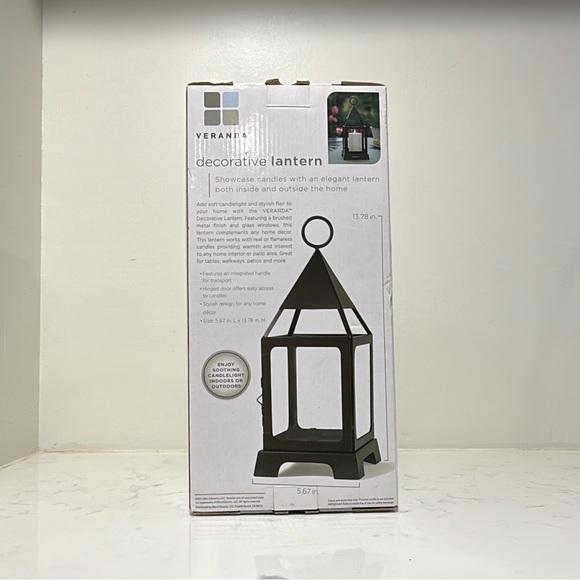YERANI Decorative Lantern • Indoor/Outdoor • Brand New in Box - Picture 2 of 2
